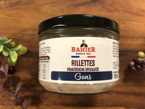 Gänse-Rilettes Französische Spezialität 180g im Glas