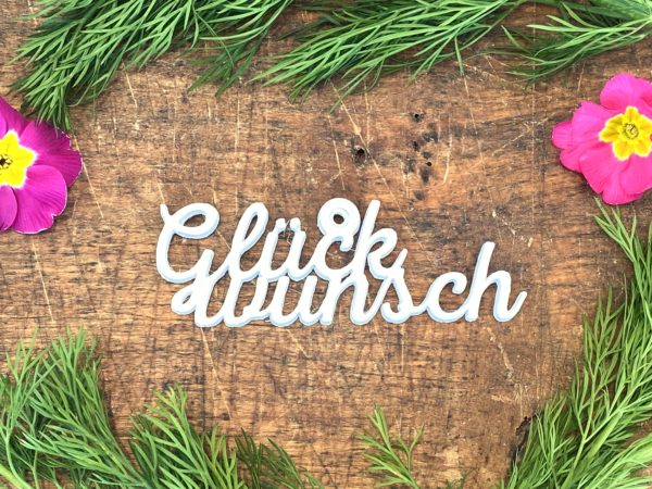 Glückwunsch (weiss)
