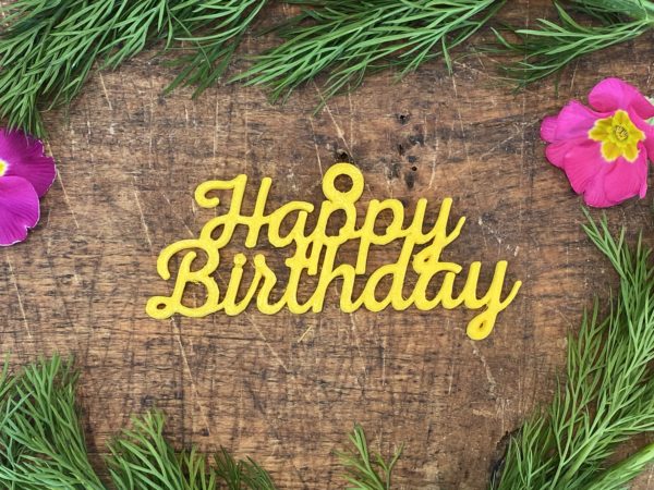 Happy Birthday (gelb)